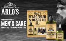Load image into Gallery viewer, Arlo's 2-in-1 Pro-Growth Beard Wash and Conditioner 12 oz with Pro-Growth Beard Oil 2-PC Kit