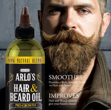 Load image into Gallery viewer, Arlo&#39;s Pro-Growth Hair and Beard Oil 8 oz.