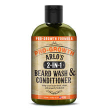 Load image into Gallery viewer, Arlo's 2-in-1 Beard Wash and Conditioner 12 oz. - Pro Growth Formula