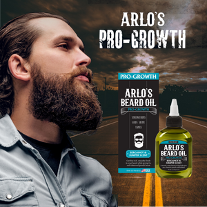 Arlo's Pro Growth Beard Oil - Bergamot Juniper 2.5 oz.
