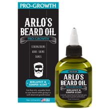 Load image into Gallery viewer, Arlo&#39;s Pro Growth Beard Oil - Bergamot Juniper 2.5 oz.