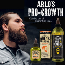 Load image into Gallery viewer, Arlo&#39;s Pro-Growth Hair and Beard Oil 8 oz.