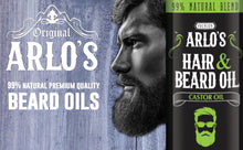 Load image into Gallery viewer, Arlo&#39;s Hair and Beard Oil with Castor Oil 8 oz.