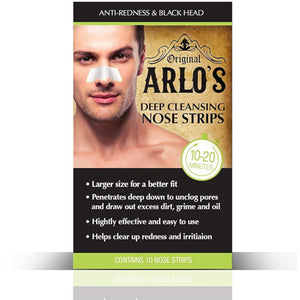 Arlo's Men's Deep Cleansing Nose Strips 10-Count