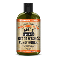 Load image into Gallery viewer, Arlo&#39;s 2-in-1 Beard Wash and Conditioner 12 oz. - Pro Growth Formula