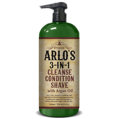 Arlo's 3-in-1 Shampoo/Conditioner/Shave with Argan Oil 33.8 oz.